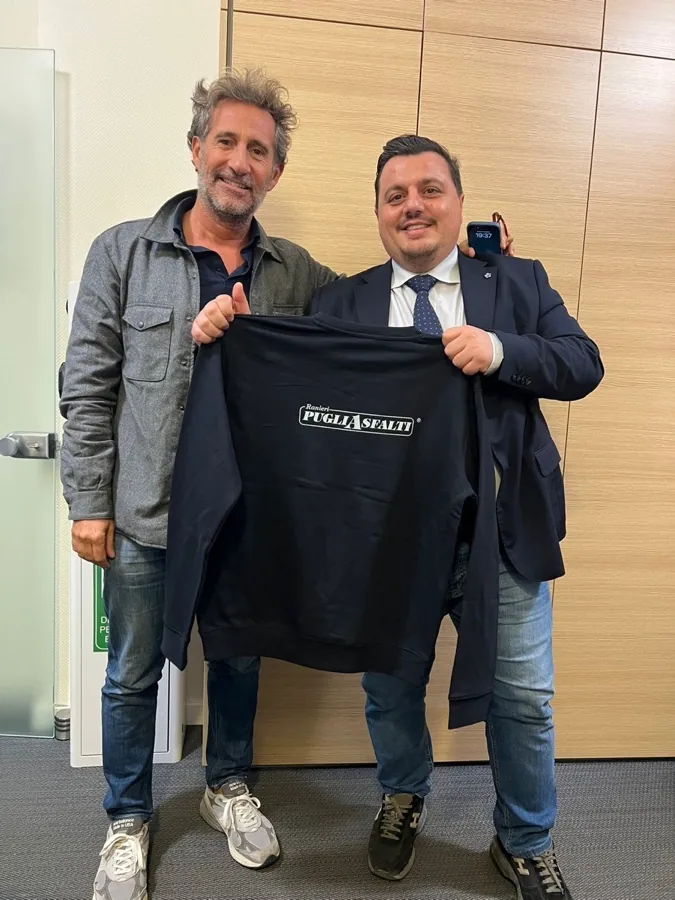 Felpa personalizzata consegnata a Puglia Asfalti